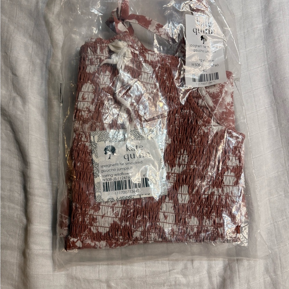 Kate Quinn orange and White Kids One Piece